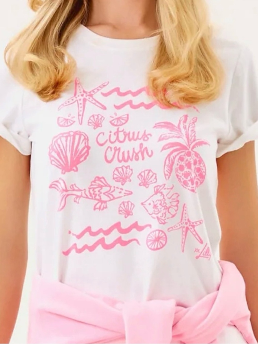 NWT Lilly Pulitzer Barreto Knit Top MULTI
PB OCEAN MOTIFS GRAPHIC Size XL